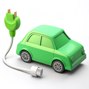  electric car with plug socket