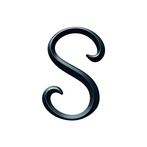 lowercase letter "S" white background  , 