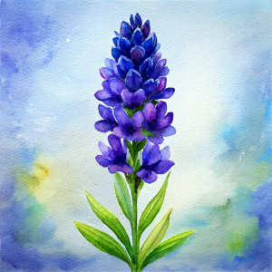 oil paint look stroke line Wallflower Lavender