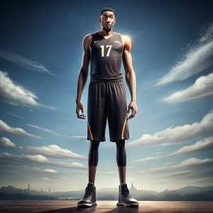 Tall and thin
handsome
176cm  150kg
have big eyes
 KD shoes jersey black people
