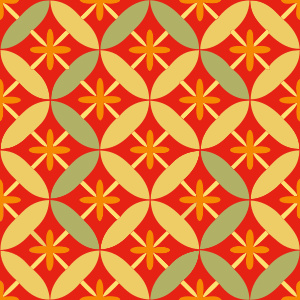 Pattern Seamless Vintage/Retro Design: Uses a grid layout to arrange ...