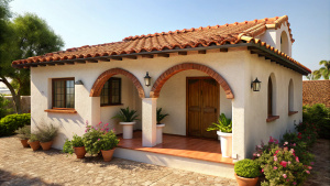 Exploring the Charm of A Small Mediterranean House with Veranda, The foundation of a small Mediterranean house lies in its architectural elements, drawing inspiration from traditional Mediterranean homes. The use of stucco walls, terracotta roof tiles, and arched windows and doorways creates a distinct Mediterranean charm. These architectural features not only lend a sense of authenticity to the house but also evoke a nostalgic ambiance.