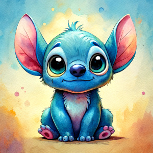 stitch. cute ink sketch style illustration



