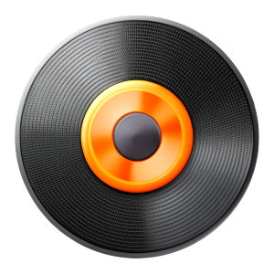 phonogram record icon inspire from Porsche Design Guidelines, Carbon Fiber 