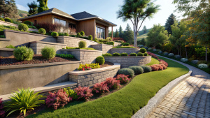 Your Sloped Front Yard on a Budget: Inspiring Landscape Ideas, Instead of considering the slope as a challenge, use it as an opportunity to create a unique and eye-catching front yard. Incorporate terraced garden beds or retaining walls to not only add visual interest but also help with slope management. By working with the natural contours of your yard, you can create a dynamic and visually appealing landscape.
