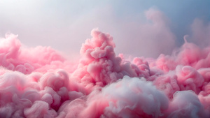 full picture of soft pink smoke and fluffy material. Looks like a fog but feels nice to touch and gentle. no background. Cover the full space with fog