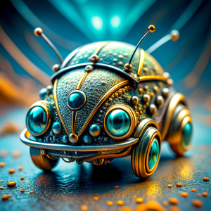 Unusual sci-fi car vehicle design, Miki Asai Macro photography, close-up, hyper detailed, trending on artstation, sharp focus, studio photo, intricate details, highly detailed