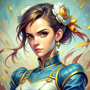 emma watson with chun li attributes