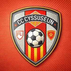 ecusson football du club de byzentium rouge et jaune