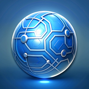 global blue circuit board  background
