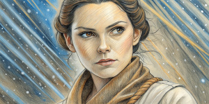 Rebecca Ferguson looking at me in Star Wars 