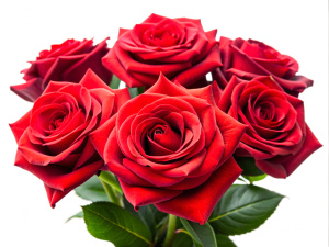 Bright red roses on a white background
Sharp, high quality images