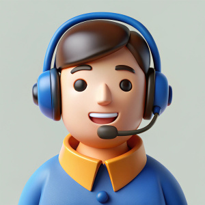genarate a best avator for call taking