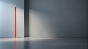 Clean Minimalist Wall, perfect lines, crude
