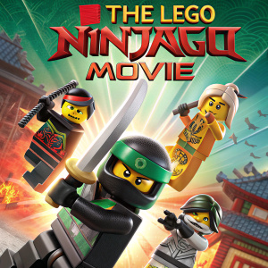 Official movie poster for 'The Lego Ninjago Movie'. Vibrant and dynamic ninja characters in action scenes.