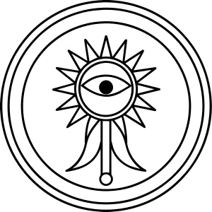 Simple Ra Sun Disc with Horus - Recraft