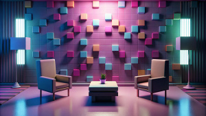 Interview room pixel ard background