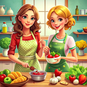 recipes with cute women
