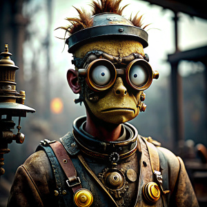 bart simpson steampunk style