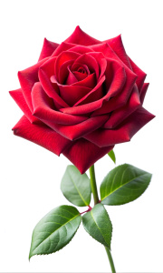 red rose on a white background

