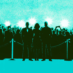 The CSI: Vegas cast gathered at a Hollywood premiere. Red carpet, flashing cameras, and excited fans in the background.