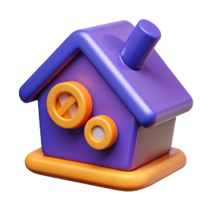 discount icon, home