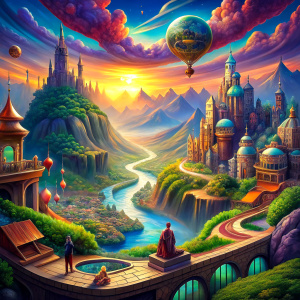 fantasy world where people get knowledge and have a great treathment