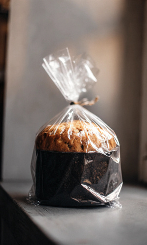 panettone in Cellophane Bag 