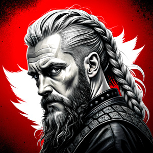 viking perfect realistic art, high-definition, high-definition grey and black, white background 