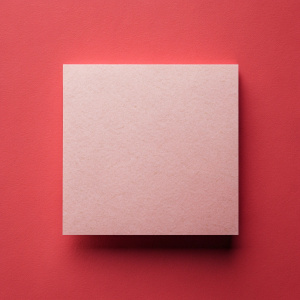 a blank piece of paper, top view