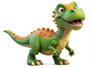 The Flintstones' pet dinosaur, full body size, no background