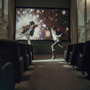 Advertisement for Genshin Impact: Travels of Bangladesh featuring anime-style characters in action-packed poses against a vibrant backdrop with bursts of light.