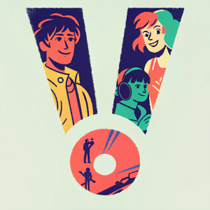 A Blu-ray cover for Scott Pilgrim vs. the World, showcasing a colorful array of key scenes and characters. Bright and dynamic design.