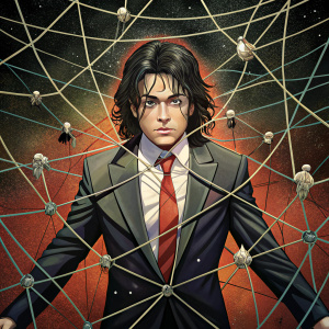 An image of a tangled web representing conspiracy theories surrounding Michael Jackson's death.