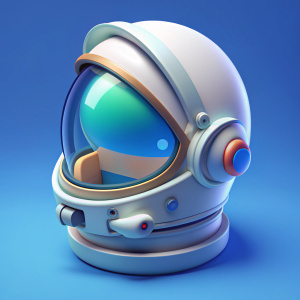isometric spaceship helmet