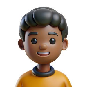 Cartoon black skin people