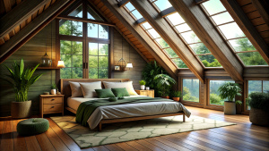 bedroom under the roof