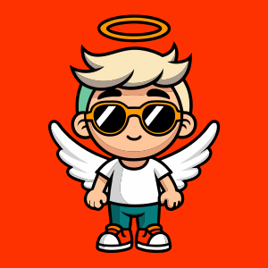 Angel Niño con gafas y vistiendo Cool y TATUAJES