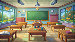 Cartoon Education Training Cram School Background