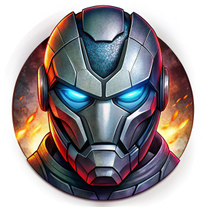 Avengers war machine face emoji on white background