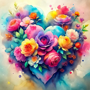 flowers, flower, colorful, love, color, valentine day. heart