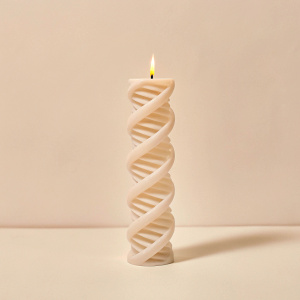 a candle similar to DNA but not hollow inside