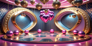 magic shine Valentine's disco room music background