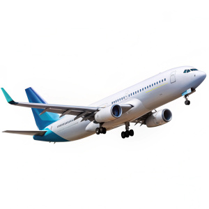 garuda indonesia plane isolated on white background
