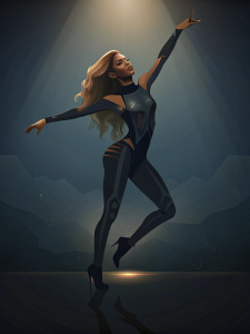 Beyoncé silhouette superbowl, performing, concert, sing, energy,  movement, dancing,  fierce, isolated, centered,  full body, minimalist