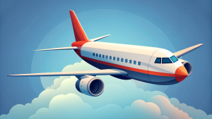  airplane vector illustration portraying. Aim for high quality, utilizing 4k resolution, and adopt a cartoon-style approach. The design should pop on a white background, delivering a unique and captivating vector T-shirt illustration.