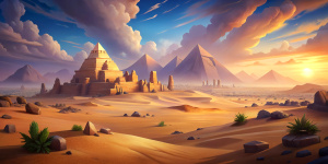 egypt desert background game style