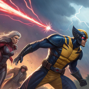 DVD cover for Marvel's X-Men Collection Vol. 5. Artwork features Wolverine, Cyclops, Storm, Jean Grey, Nightcrawler, in action-packed poses. Vibrant color palette, dynamic backdrop, emphasizing drama and intensity.