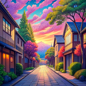 anime background house