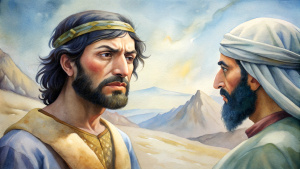 In the Bible, in ancient times, Elijah the Tishbite spoke to the black-haired King Ahab